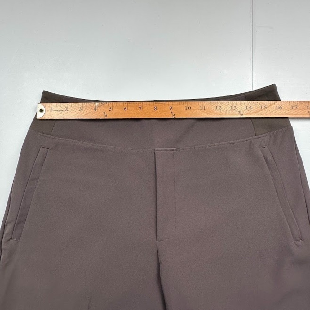 Athleta Endless High Rise Pants Womens 12 Brown Pullon Stretch Comfort Travel - Picture 12 of 15